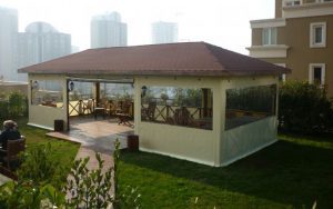 şeffaf kış bahçesi